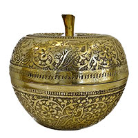 قندان برنجی برنزی هندی مدل سیب