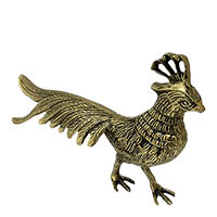 مجسمه برنجی برنزی طاووس