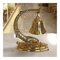 ناقوس برنجی برنزی هندی طرح ماهی سایز بزرگ