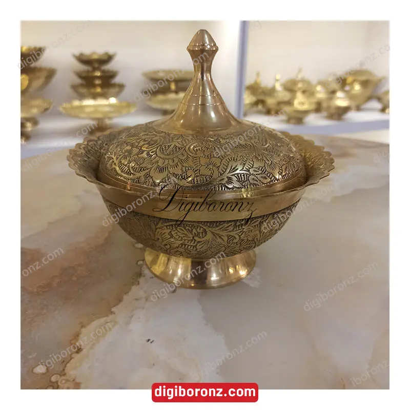 شکلات خوری برنجی برنزی کانگرو سایز  7  اينچ