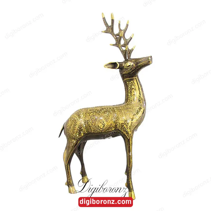 آهو برنجی برنزی تکی 