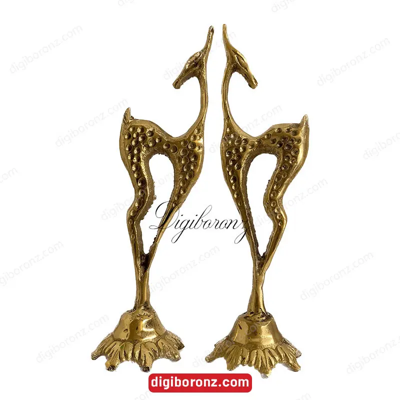 دکوری برنجی برنزی آهو