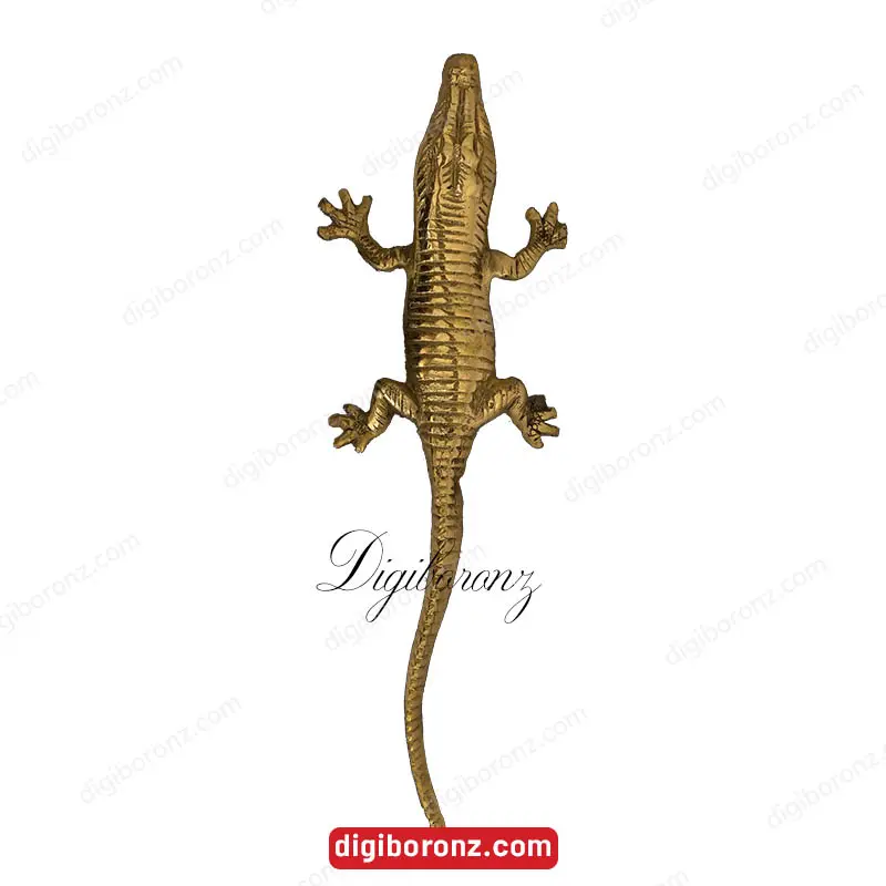 دکوری برنجی برنزی تمساح