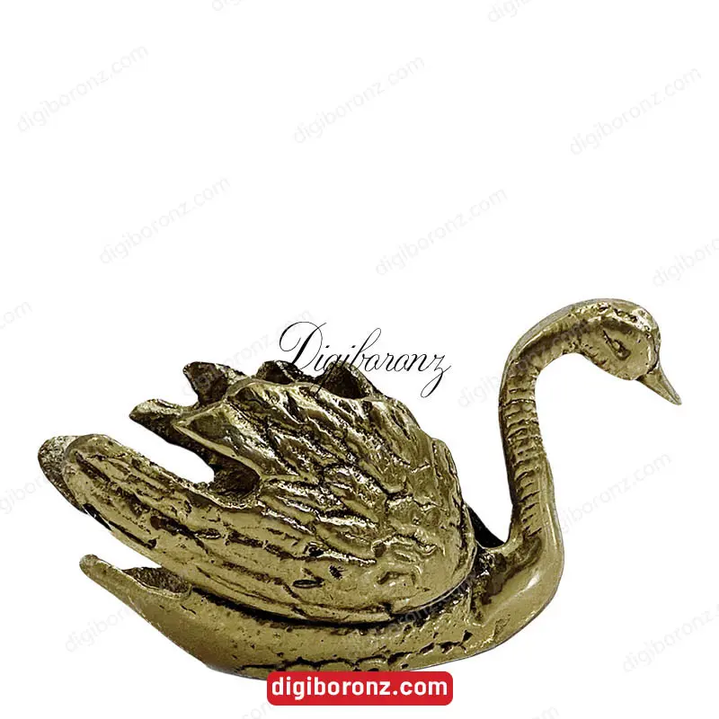 دکوری برنجی برنزی قو