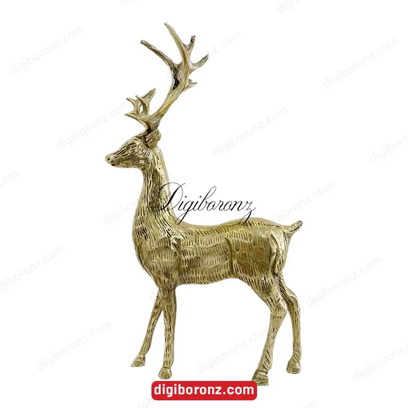 دکوری برنجی برنزی گوزن ایستاده