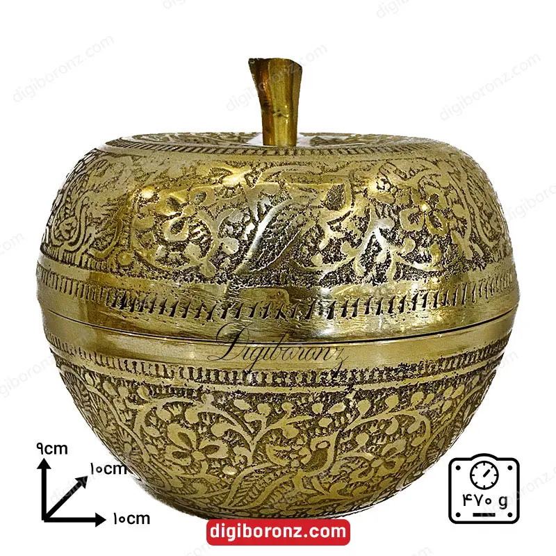 قندان برنجی برنزی هندی مدل سیب