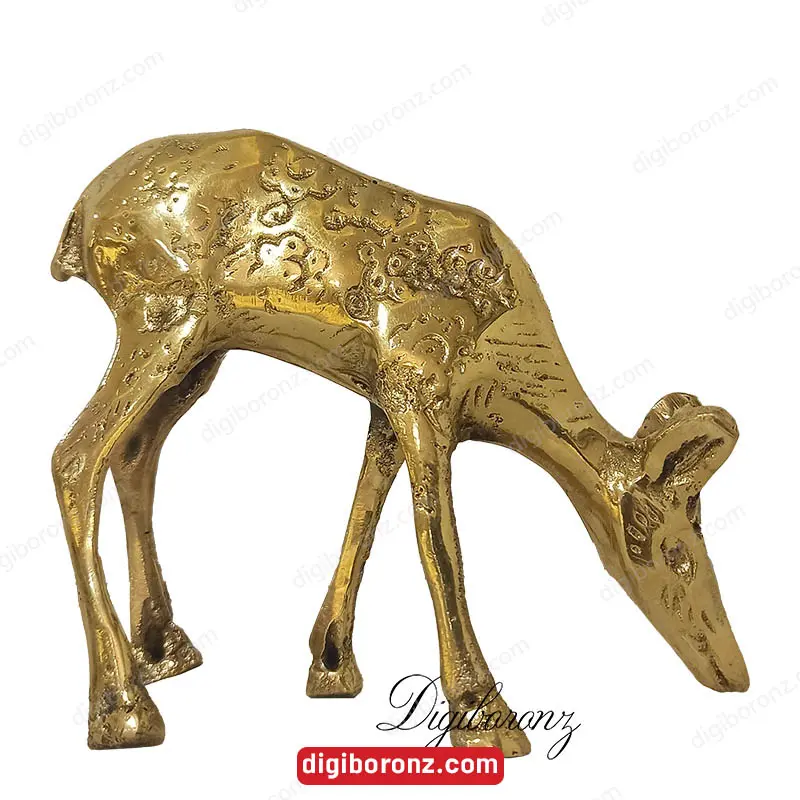 مجسمه برنجی برنزی مدل آهو