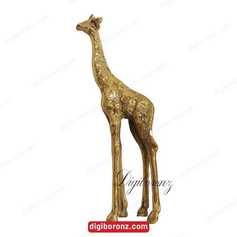 مجسمه برنجی برنزی مدل زرافه