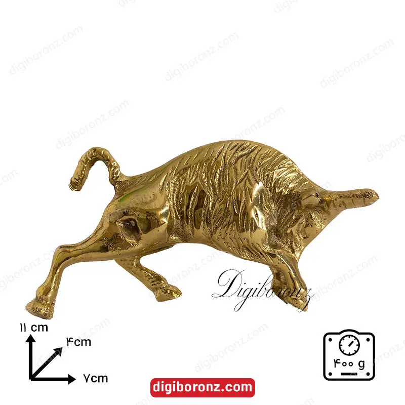 مجسمه برنجی برنزی گاو