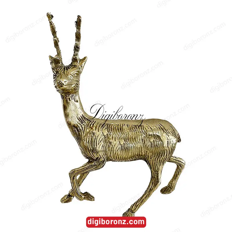 مجسمه برنجی برنزی گوزن