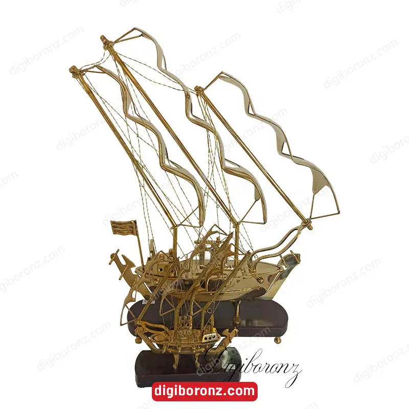 کشتی برنجی برنزی سایز کوچک